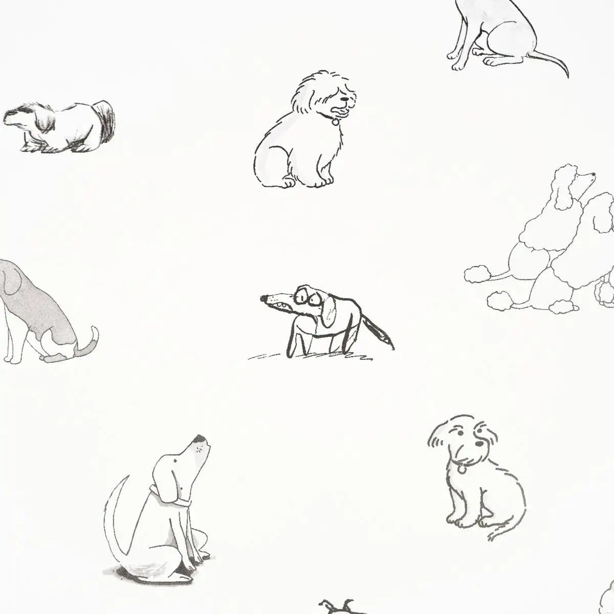 Schumacher Good Dogs Everywhere Peel & Stick Wallpaper