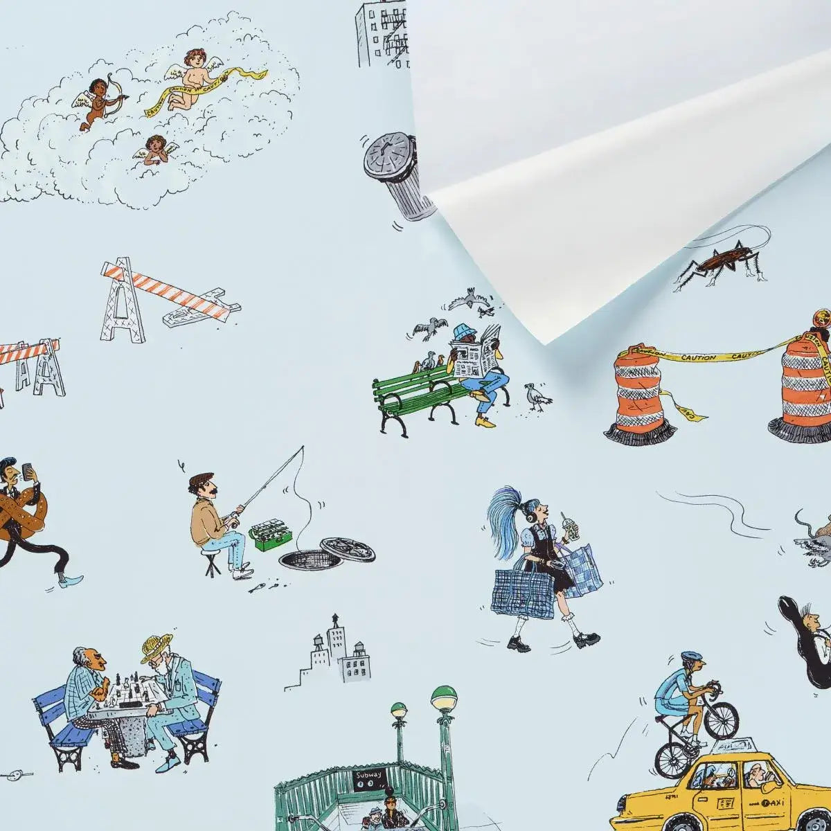 Schumacher Street Scenes Peel & Stick Wallpaper