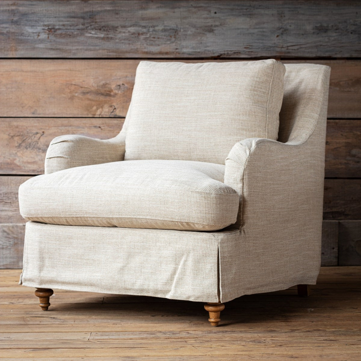 Slipcovered arm chair deals
