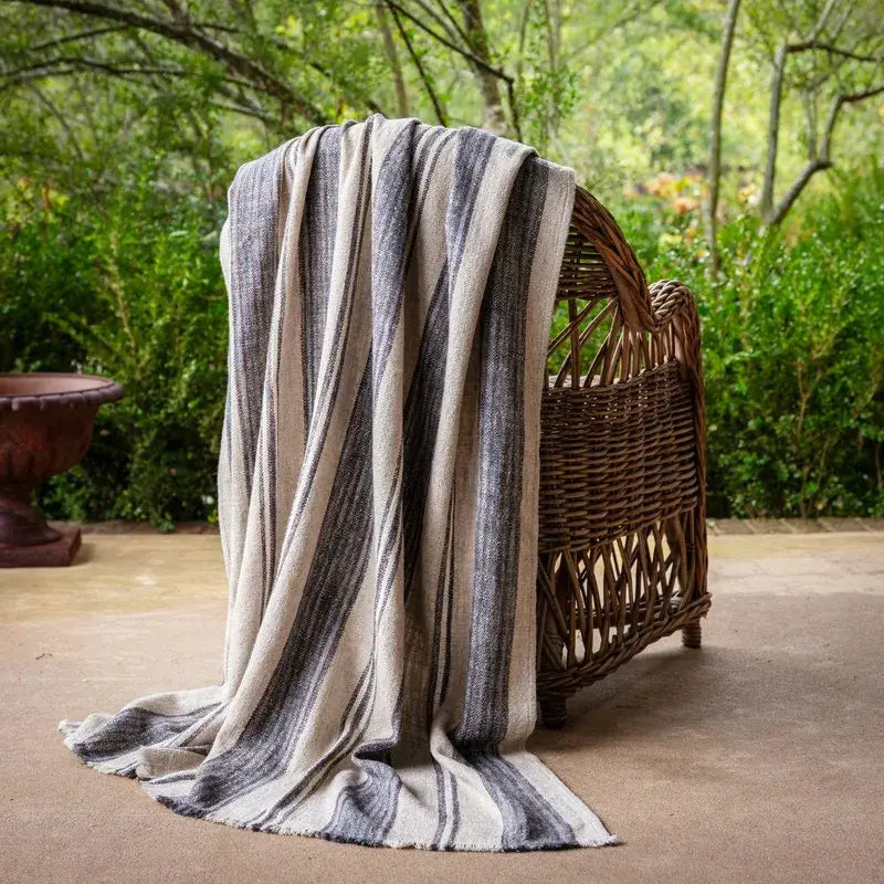 Cornflower Striped Blanket