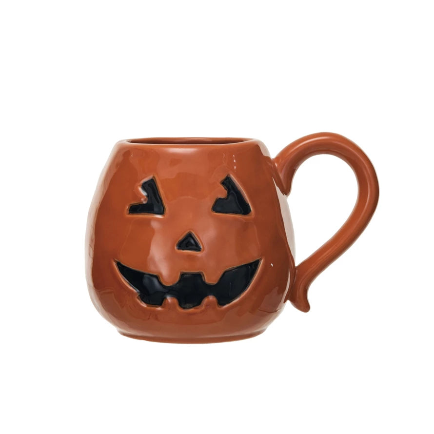 Halloween Debossed Stoneware Mug