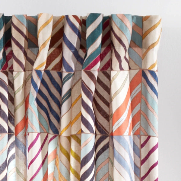 Pine Cone Hill Potter Linen Multi Curtain Panel