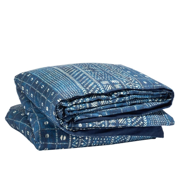 Pine Cone Hill Kodi Batik Indigo Duvet Cover