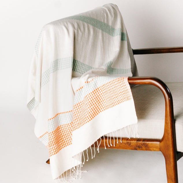 Camden Handwoven Cotton Throw Blanket