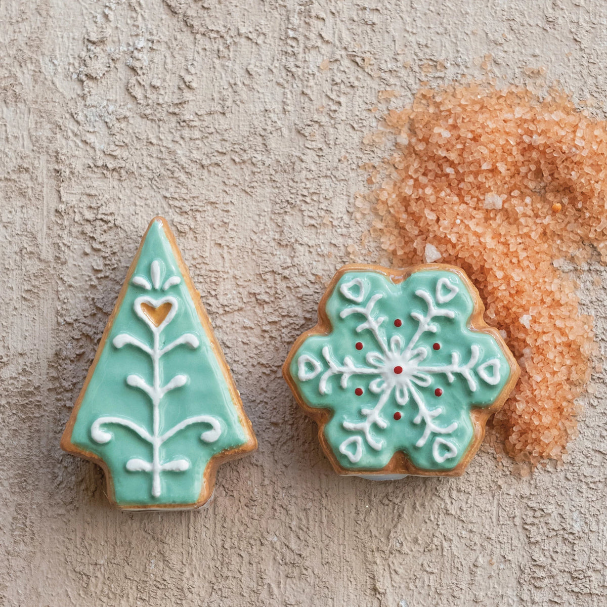 Christmas Cookie Shaped Salt &amp; Pepper Set