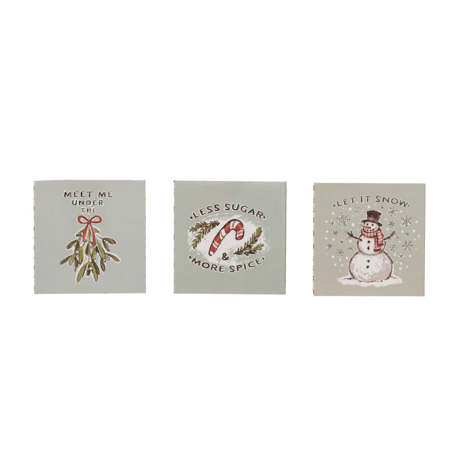 Embossed Holiday Sayings Matchbox