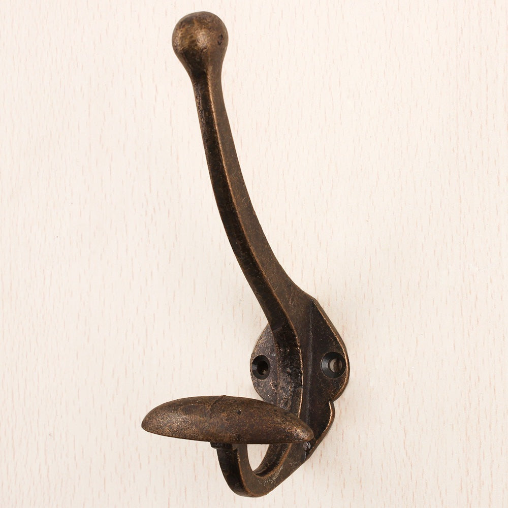Cast Iron coat hook - VICTORIAN STYLE - Antique COPPER finish