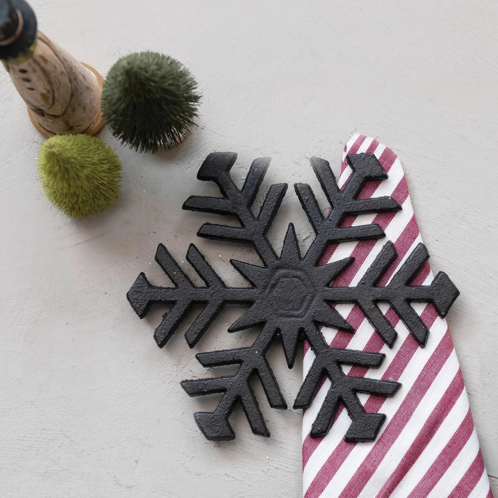 Cast Iron Snowflake Trivet