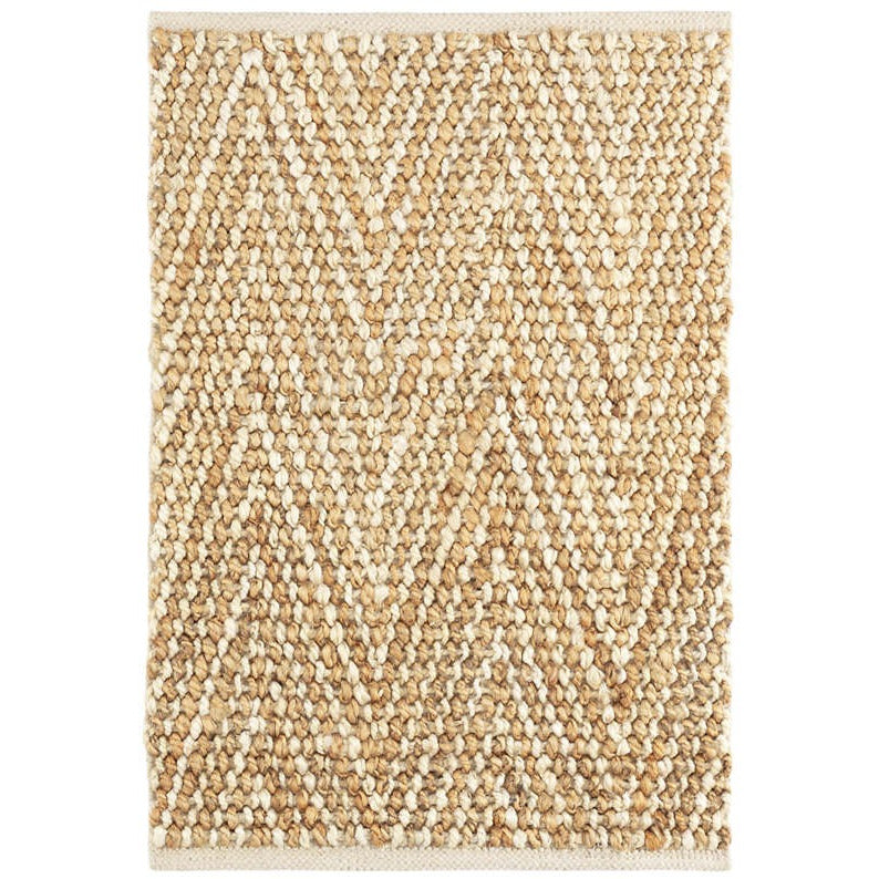 Dash & Albert Meghan Ivory/Natural Woven Jute Rug