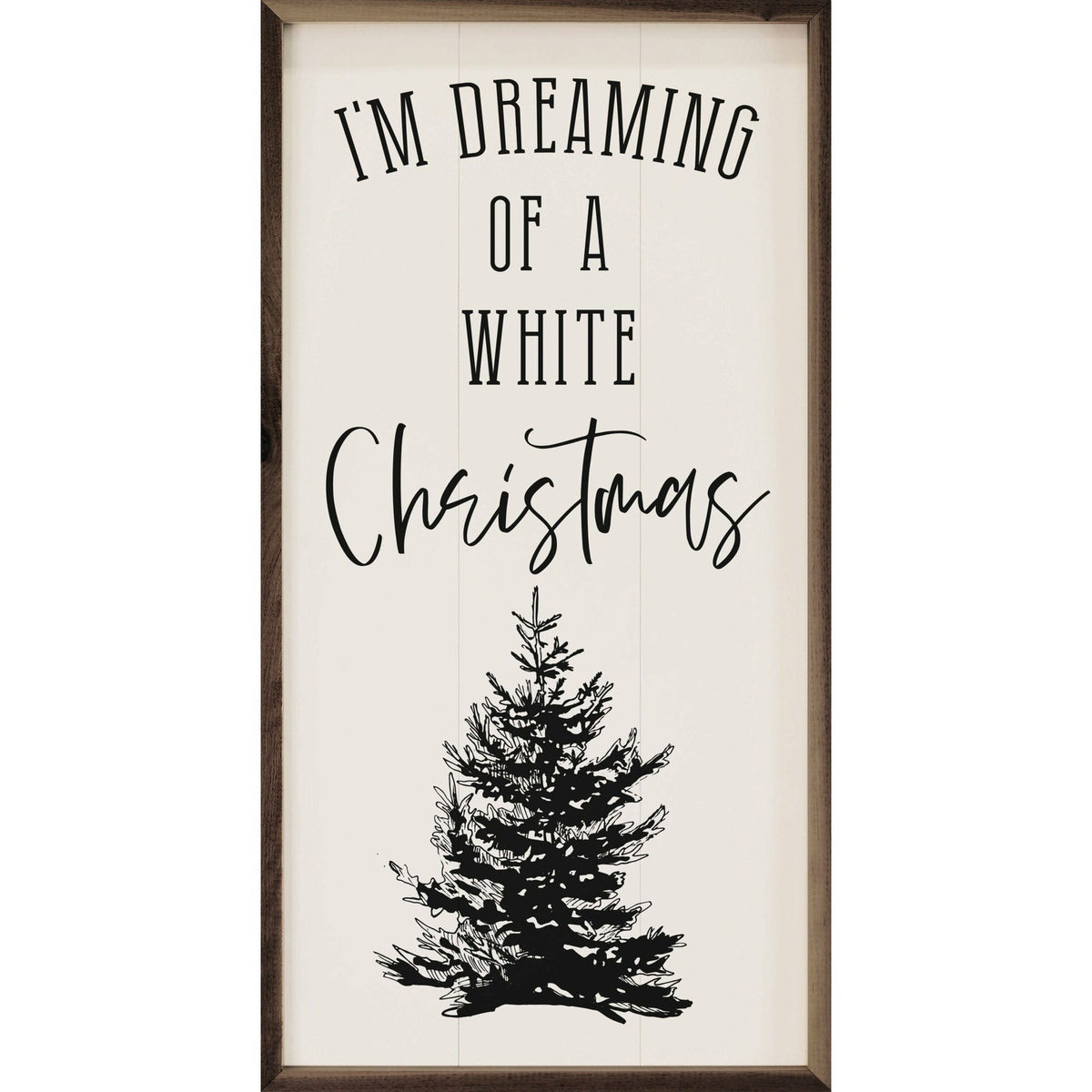 Dreaming Of A White Christmas Wood Framed Print