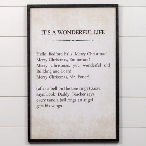 It's A Wonderful Life Wood Print