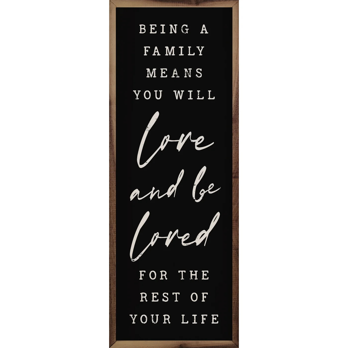 Love And Be Loved Wood Framed Print