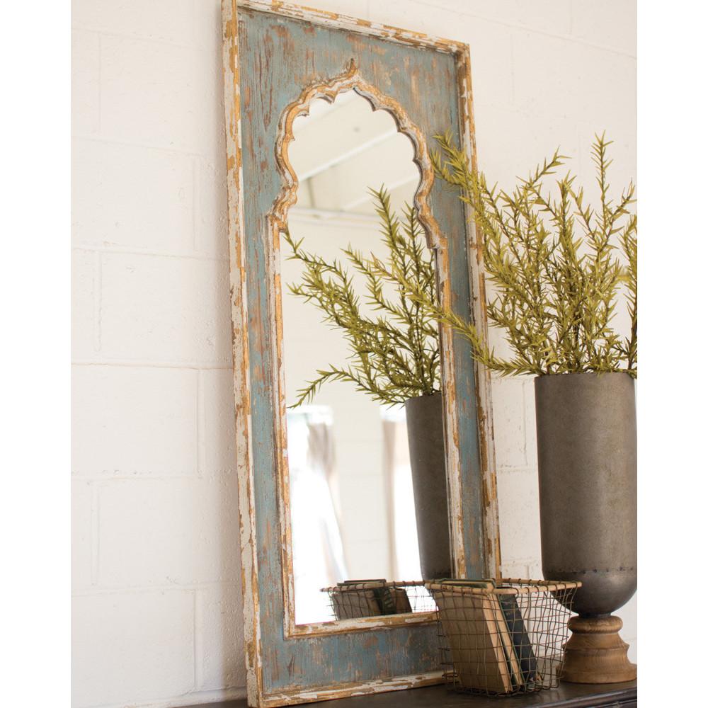 Painted Wood Long Mirror