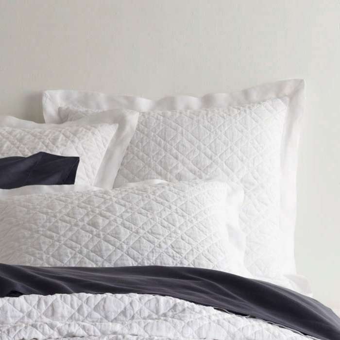 Pine Cone Hill Washed Linen Quilted Sham