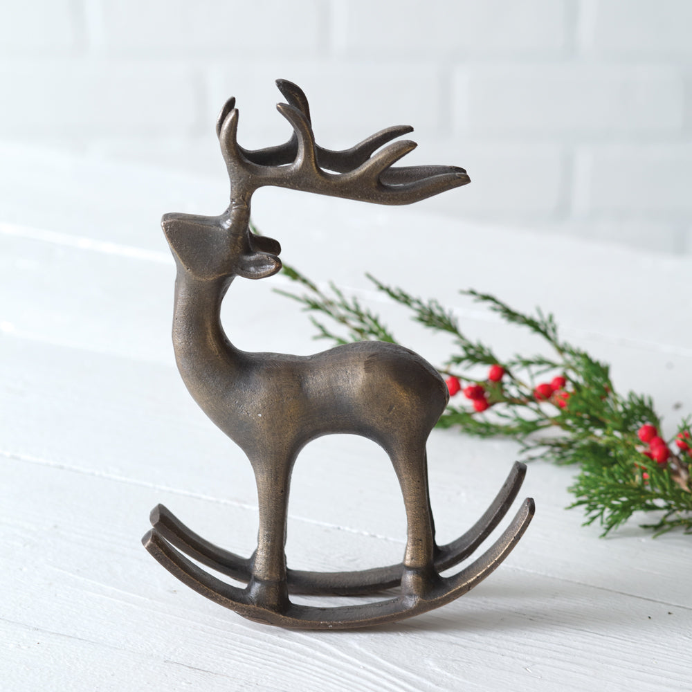 Tabletop Iron Rocking Deer