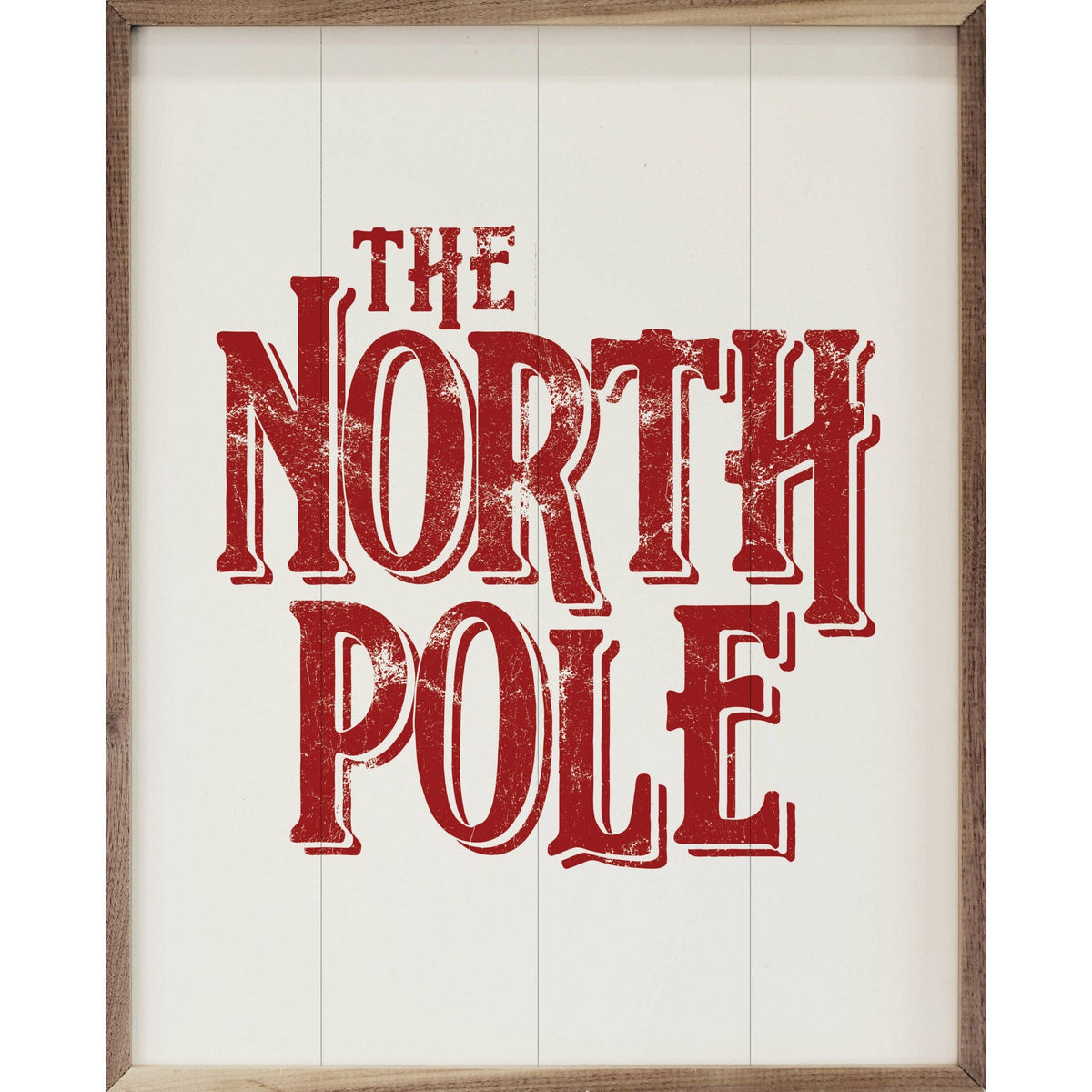 The North Pole Wood Framed Print