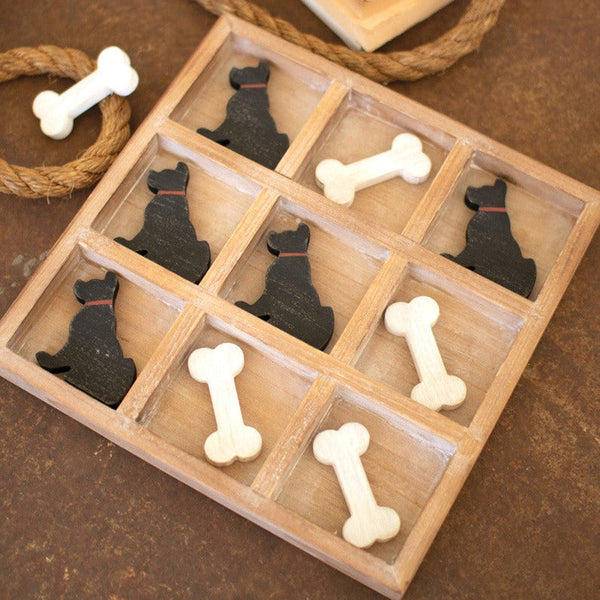 Horn/Bone Tic Tac Toe Set